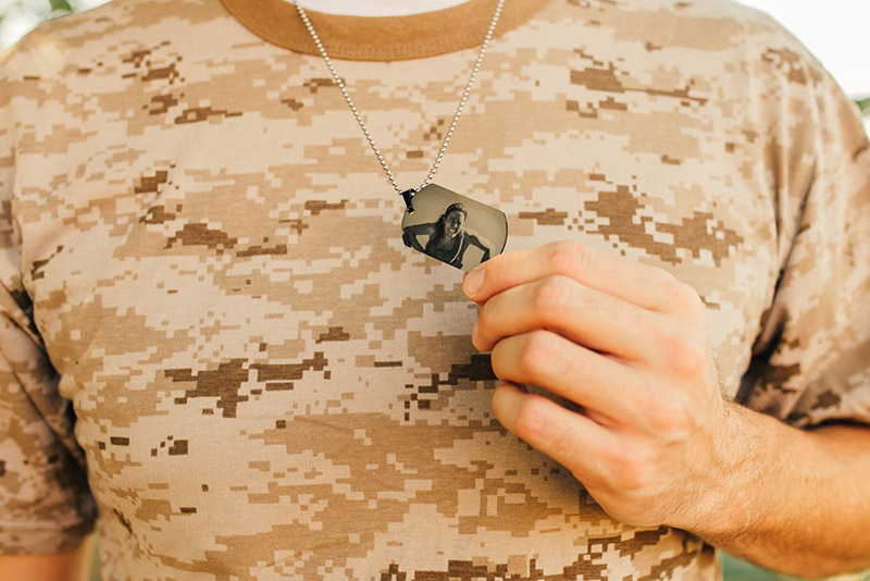 Dog Tags with Photos from Your Device, Facebook or Instagram
