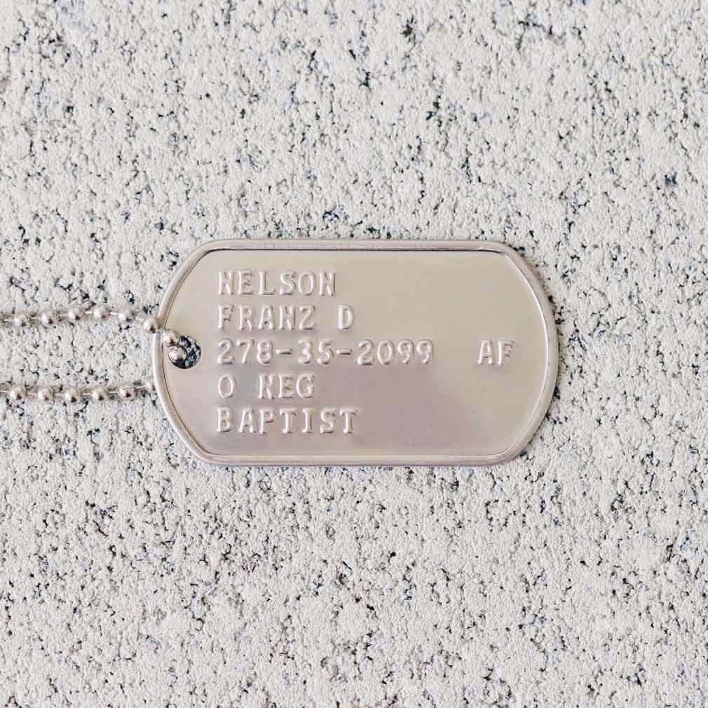dog id tags military